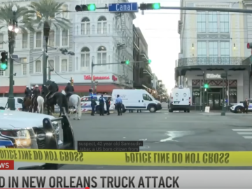 The terrorist attack in New Orleans (YouTube screenshot: WCVB)